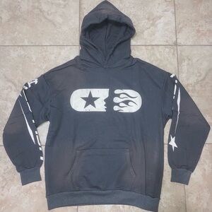 Gray Graphic Hoodie